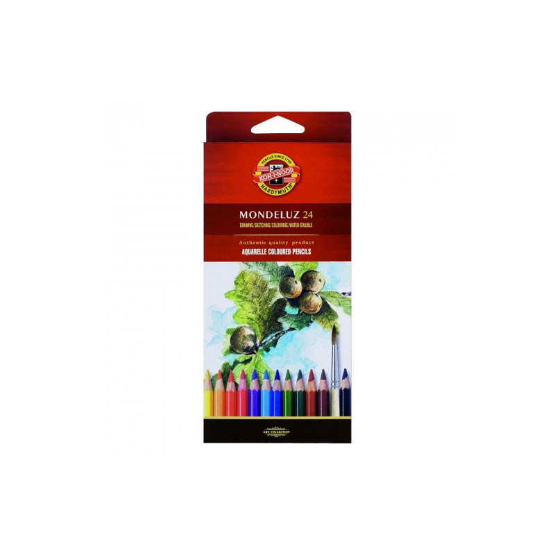 Koh-i-noor mondeluz set of 24 watercolors pencils carton pack