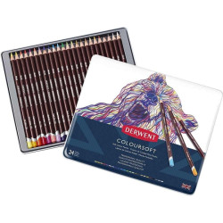 Derwent coloursoft the set of crayons 24 colors