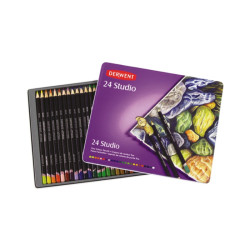 Derwent studio set of crayons 24 colors