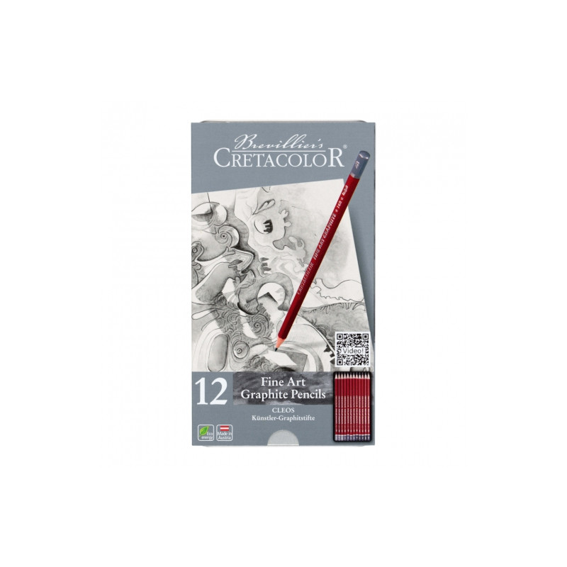 Cretacolor cleos graphite pencils 12 pieces