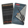 Derwent graphic hard pencils for sketching 12 hardness B-9H