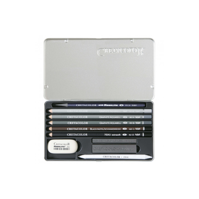 Cretacolor artino graphite set for drawing 10 elements