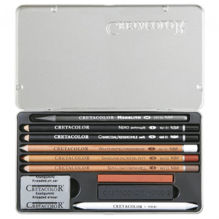 Cretacolor artino set for sketching 10 elements