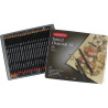 Derwent set of colored carbons in a 24 colors crayon