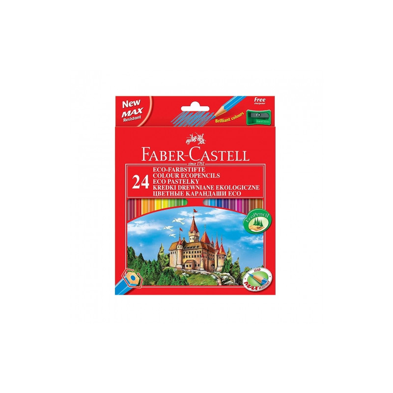 Faber Castell set of 24 coloured pencils castle