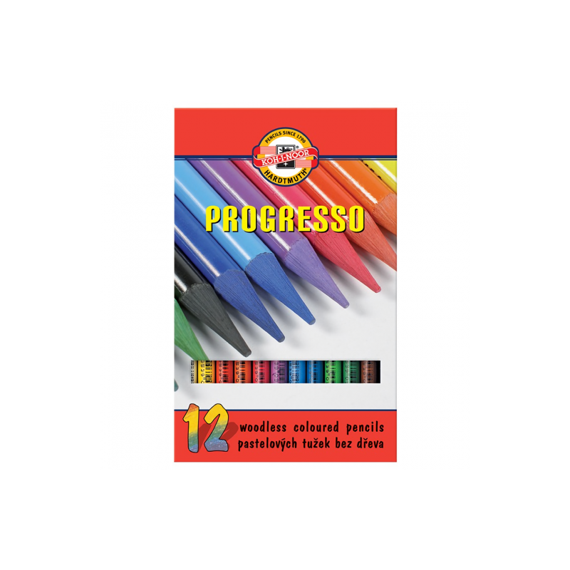 Koh-I-Noor Progresso Woodless Colored 12-Pencil Set