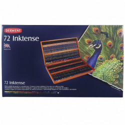 Derwent inktense set of crayons 72 colors wooden cassette