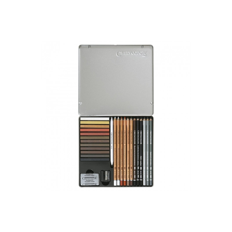 Cretacolor creativo set of drawing 27 elements