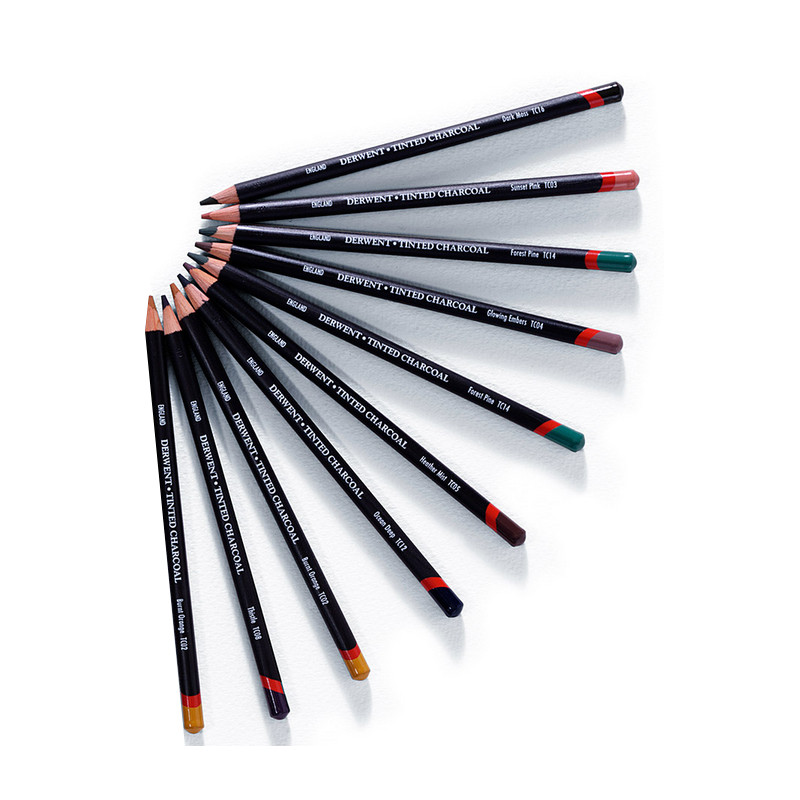 Derwent węgiel barwiony (Tinted Charcoal) - Profesjonalny Sklep Plasty