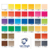 Van Gogh set of 36 watercolors in half-pieces, plastic packaging