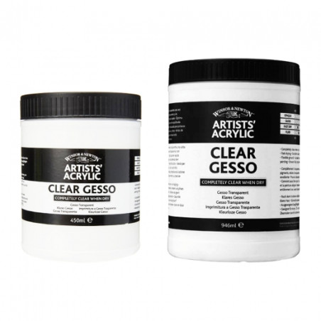 Winsor&Newton gesso bezbarwne - sklep plastyczny - szał dla plastyków