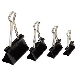 Metal clip paper in black 25mm - szal art - sklep plastyczny