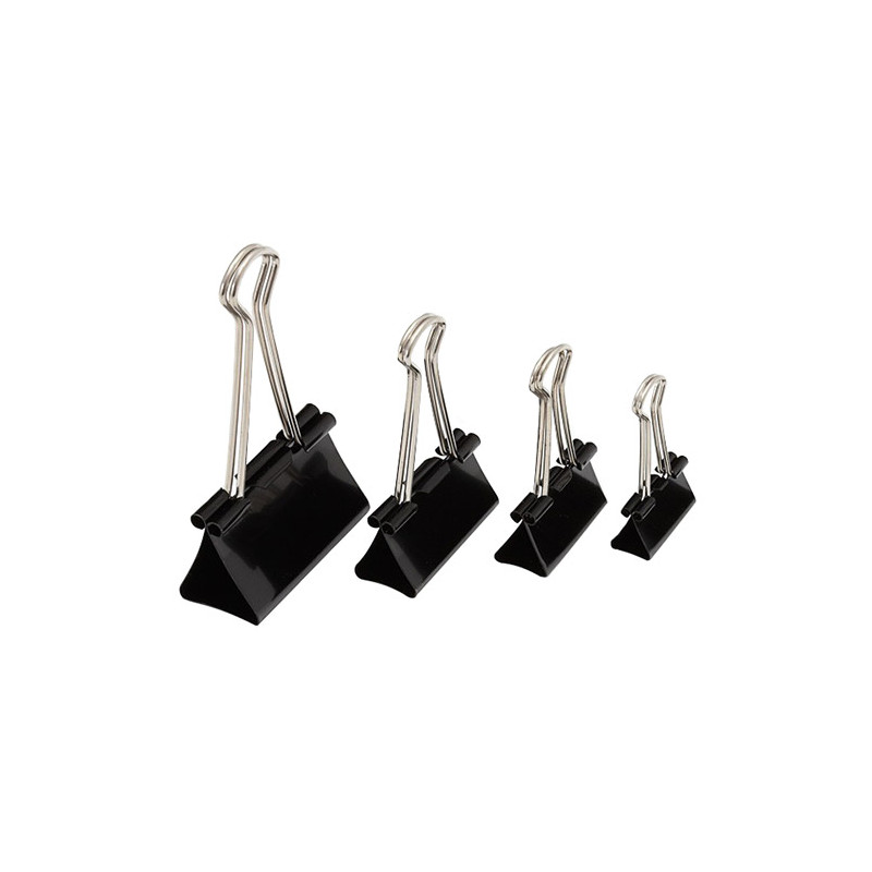 Metal clip paper in black 25mm - szal art - sklep plastyczny