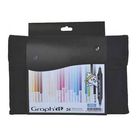 Set of 24 Graphit Manga Markers - sklep plastyczny - szał dla plastykó