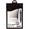 Set of 12 markers Graphit Warm grey - sklep plastyczny - szał dla plas