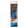 Zieler premium watercolor set of 5 synthetic brushes