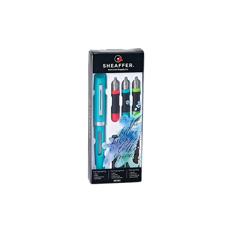 Sheaffer mini zestaw do kaligrafii - 3 wymienne stalówki i naboje - sk