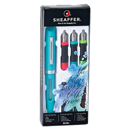Sheaffer mini zestaw do kaligrafii - 3 wymienne stalówki i naboje - sk