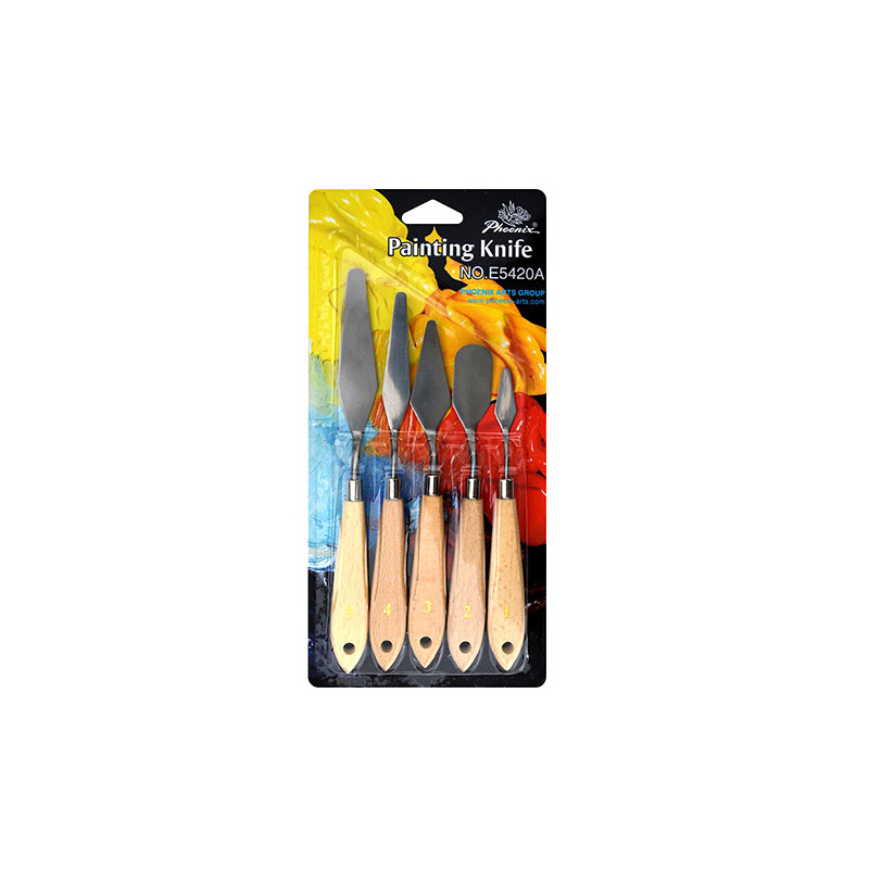 Set of 5 painting knives