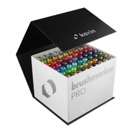 Karin brushmarker pro zestaw 60 markerów megabox - sklep plastyczny -