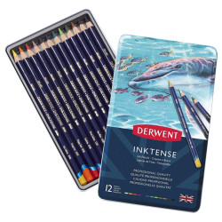Derwent inktense ink in pencil 12 colors
