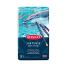 Derwent inktense zestaw 12 tuszy w kredce metal opak - sklep plastyczn