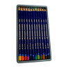Derwent inktense zestaw 12 tuszy w kredce metal opak - sklep plastyczn