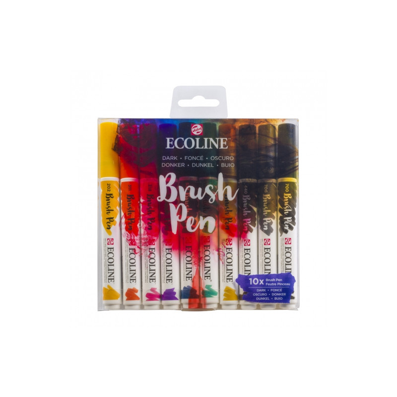 Talens ecoline dark set of 10 pens