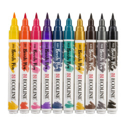 Talens ecoline dark set of 10 pens