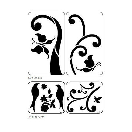 Szablon ścienny 074 - sklep plastyczny - szał dla plastyków