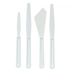 Plastic painting knives set of 4 pcs. - art store - sz