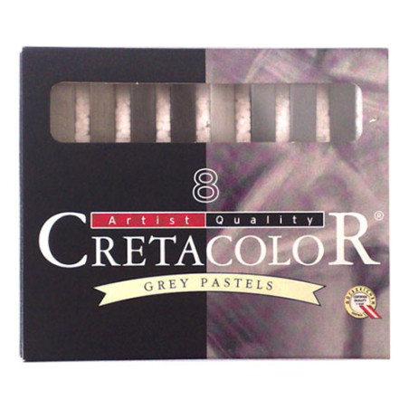 Cretacolor set of pastels stick 8 pieces of gray shades