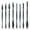 Steel conservation spatulas, black - szał art - sklep plastyczny