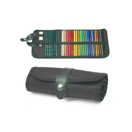 Rolling pencil case for 20x50cm crayons brushes - Art store - A craze for