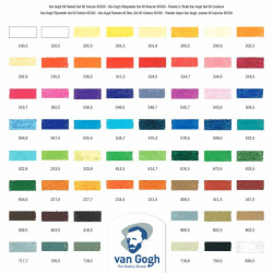 Talens van gogh set of oil pastels 60 colors