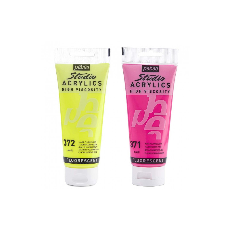 Pebeo Studio acrylic paints fluorescent 100ml