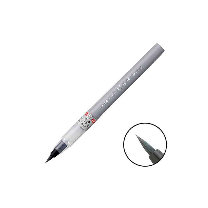 Kuretake bimoji cambio brush pen medium grey