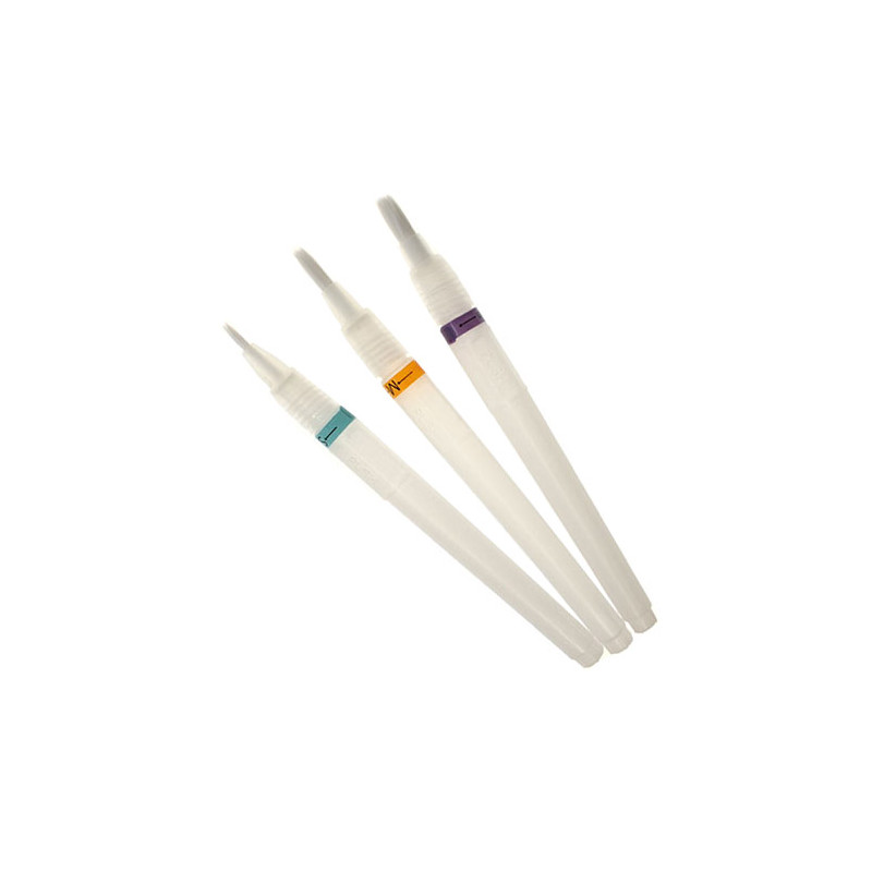 A set of 3 markers for water filling with a Viva D brush tip - szal ar
