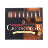 Cretacolor set of stick pastels 8 pieces shades of brown - pla store