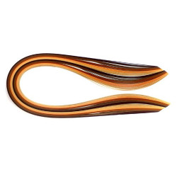 Quilling straps, shades of brown 3, 5, 10 mm