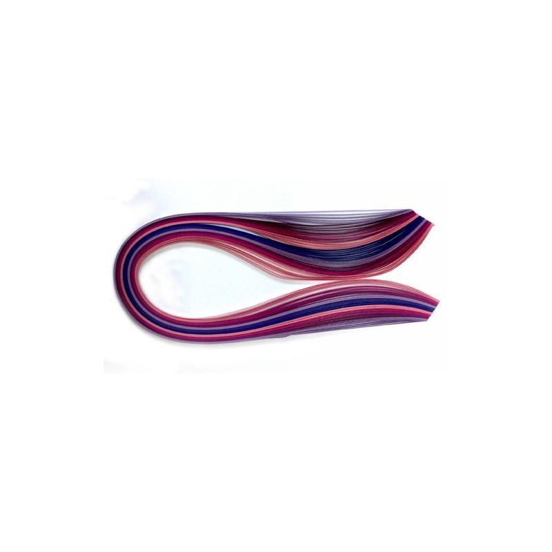 Quilling straps, shades of pink and violet 3, 5, 10 mm - szal art - sk