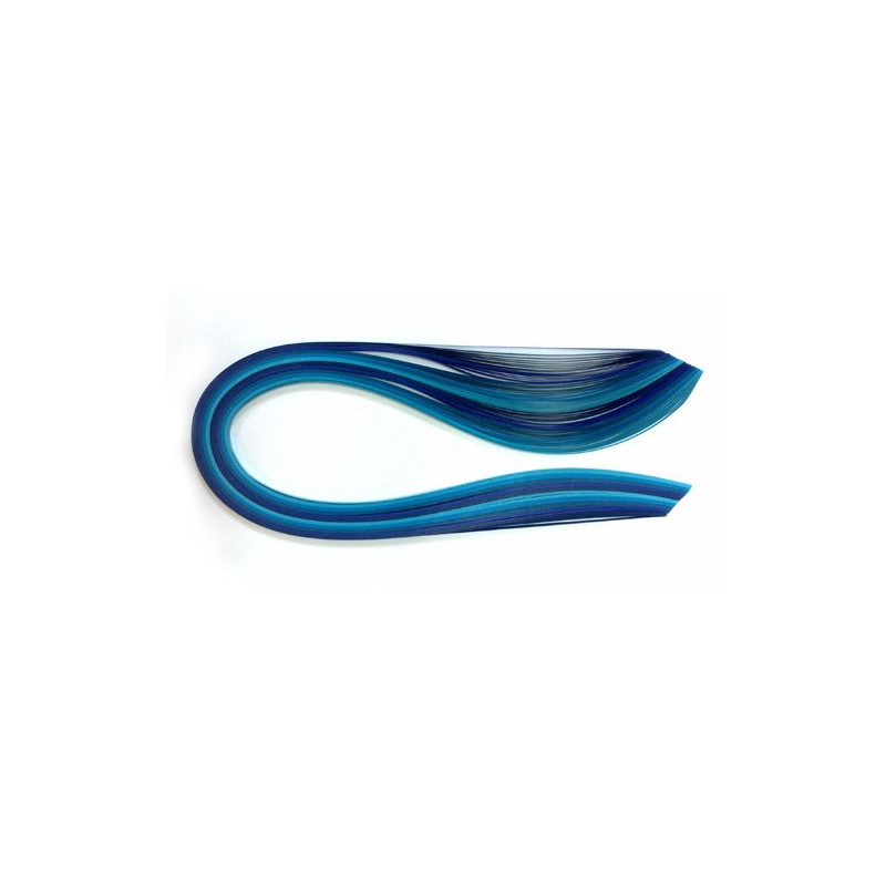 Quilling strips, shades of blue 3, 5, 10 mm - szal art - sklep plastyc