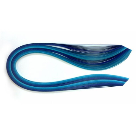 Quilling strips, shades of blue 3, 5, 10 mm - szal art - sklep plastyc