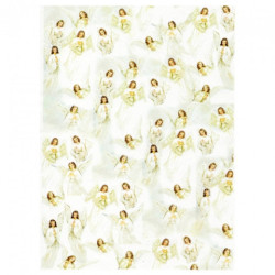 Rice decoupage paper angels A4 ITD R207