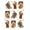Rice decoupage paper santa grandpa frost A4 ITD R206