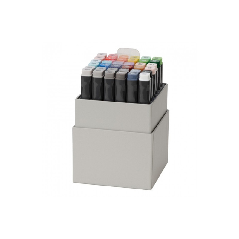 Kuretake kurecolor twin ws set 36 markerers