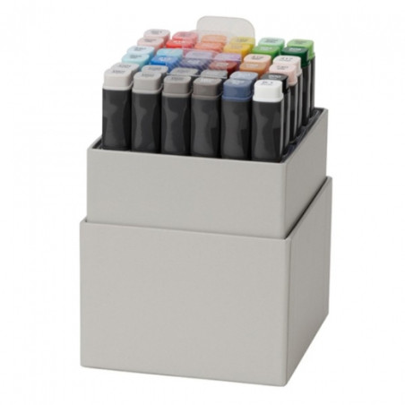 Kuretake kurecolor twin ws set 36 markerers