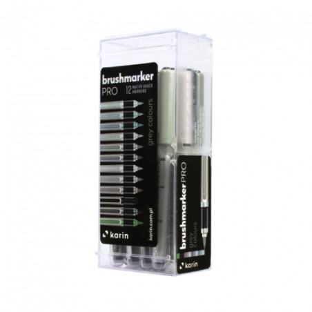 Karin brushmarker pro set of 12 grey markers