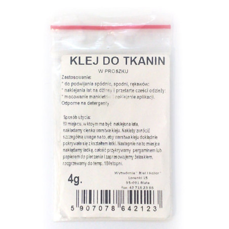Glue for 4g powder fabric - szal art - sklep plastyczny