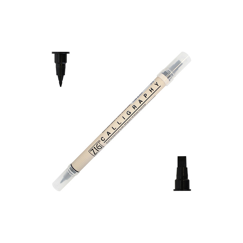 Kuretake zig calligraphy black calligraphy pen - szal art - sklep plas